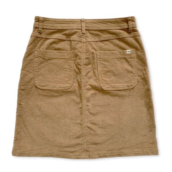 Jeanir Corduroy Tan Midi Skirt Cottagecore Twee Prairie Coastal Cowgirl Boho - Picture 6 of 15